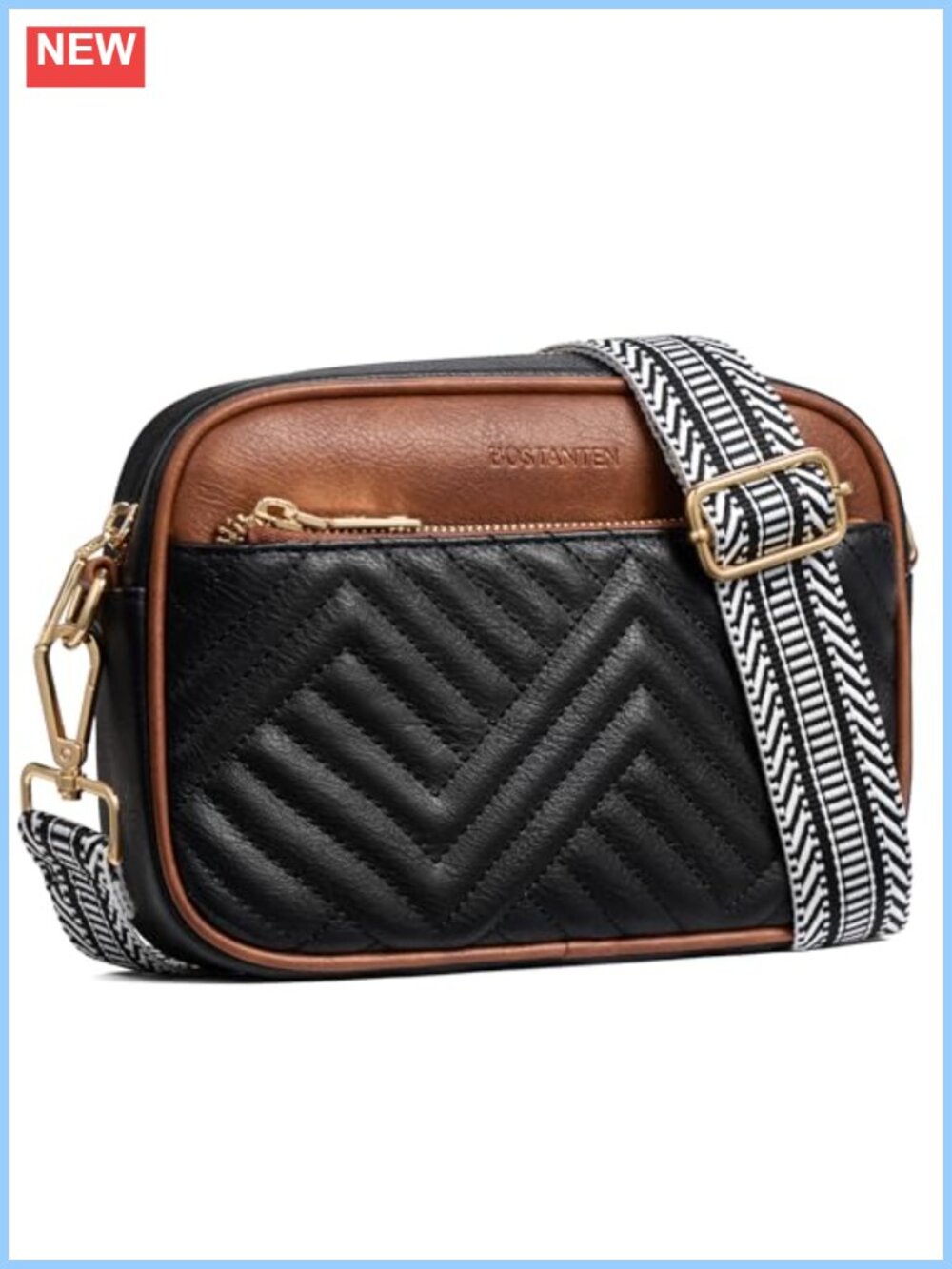 Quilted Small Crossbody Bag Vegan Leather RFID Crossbody Purse